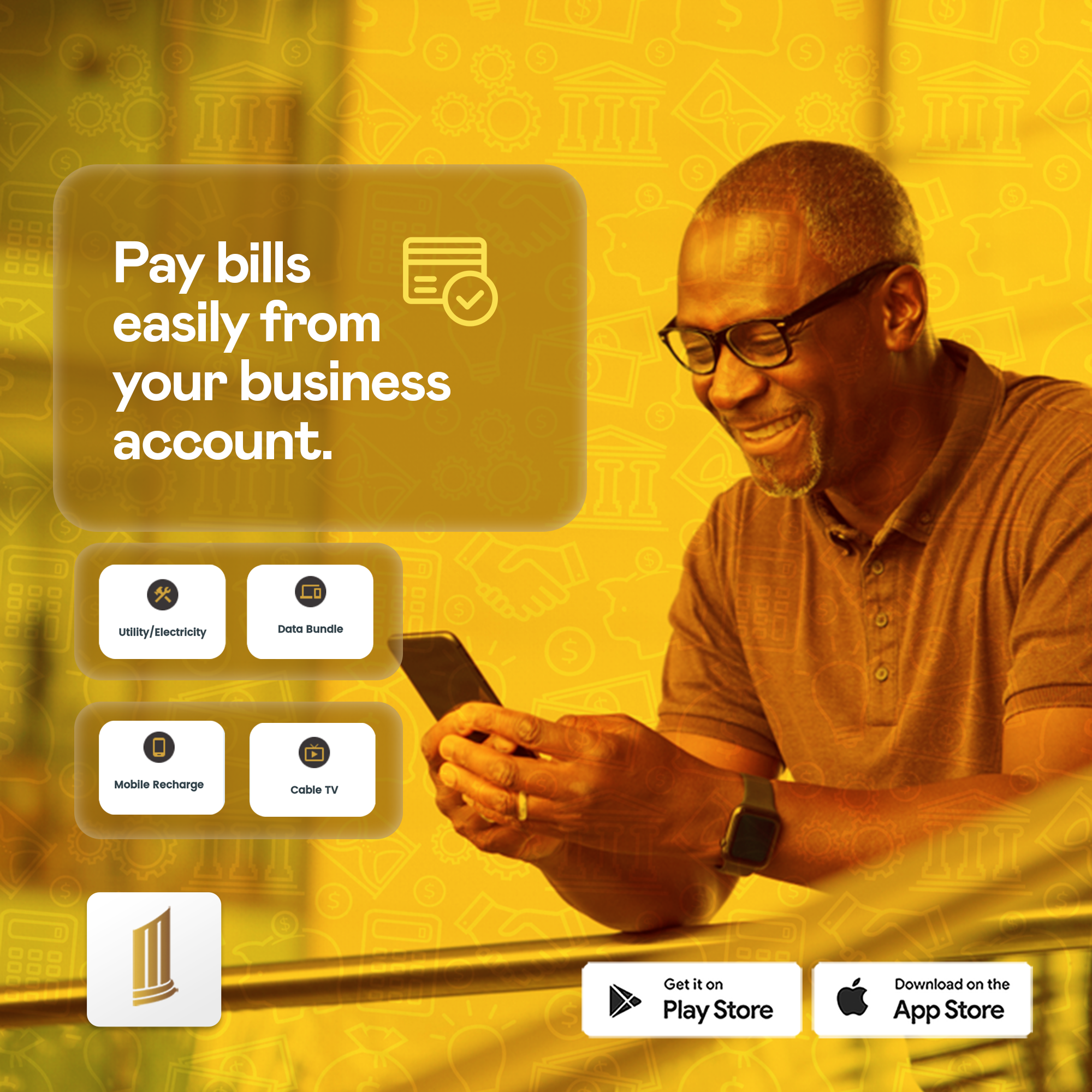 Pay bills easily from your business account.